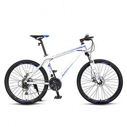 XYZLEO Mountain Bike XYZLEO Mountain Bike 24 velocità Mountain Bikes Progettato Adulto 27, 5 Pollici Moda Lega di Alluminio Luce Bici Uomo Prestazioni Stabili Smorzamento A Prova di Polvere Doppio Freno A Disco MTB, Bianca