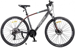 JIAWYJ Mountain Bike YANGHAO-Mountain bike per adulti- MTB Women Women 27 pollici Veicoli da strada a 27 velocità, doppio disco in alluminio hard tail mountain bike, il sedile può essere regolato (colore: grigio) YDLZZXC-