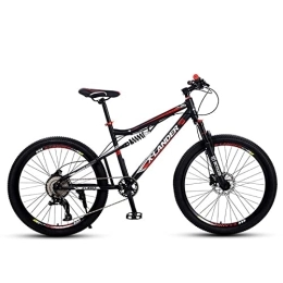 zcyg Mountain Bike zcyg Mountain Bike 24 / 26 Pollici Ruota 27 velocità in Bicicletta per Uomini E Donne, Bici da Strada Ad Alto Telaio in Acciaio al Carbonio con Freni A Disco Daul Adatti per Gli S(Size:26inch)