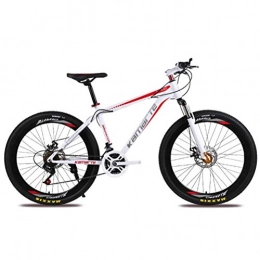 ZGYQGOO Mountain Bike ZGYQGOO 26 Pollici Mountain Bike 21 Ruote velocità Doppia Sospensione Freni a Disco per Biciclette Telaio in Acciaio al Carbonio, Rosso