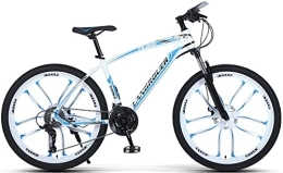 ZLYJ Bici ZLYJ Mountain Bike Per Adulti 26 Pollici, Biciclette Hardtail Con Telaioacciaio Carbonio, Sospensione Anteriore Con Doppio Freno Disco Anteriore A, 26inch