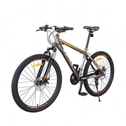 ZTIANR Mountain Bike ZTIANR Bicicletta della Montagna, 26 Pollici Mountain Bike 24 velocità Maschile Freno A Doppio Disco Assorbimento degli Urti E Femmina Adulta Urbano della Bicicletta off-Road, Arancia