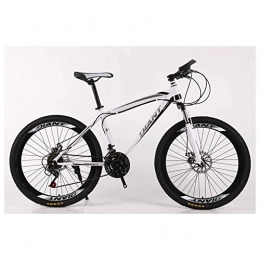 ZUQIEE Mountain Bike ZUQIEE Mountain Bike. Sport all'Aria Aperta for Mountain Bike Unisex / Biciclette 26 '' Wheel Leggero Telaio in Acciaio HighCarbon 2130 Costi Shimano Disc Brake, 26" (Color : White, Size : 24 Speed)