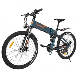 Eleglide Bicicleta de montaña eléctrica plegables Bicicleta eléctrica Plegable para Adultos Eleglide F1, Bici eléctrica de montaña de 26", Motor 250 W, batería 10, 4 Ah, Shimano transmisión Delantero y Trasero - 21 velocidades