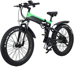 CCLLA Bicicleta de montaña eléctrica plegables CCLLA Bicicleta de Ciudad de montaña eléctrica Plegable, Pantalla LED, Bicicleta eléctrica, Bicicleta eléctrica, 500 W, 48 V, 10 Ah, Motor, Carga máxima de 120 kg, portátil, fácil de almacenar (co