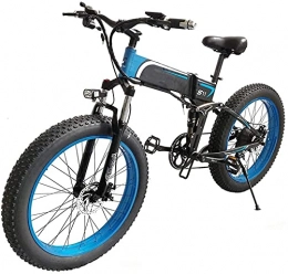 CCLLA Bicicleta de montaña eléctrica plegables CCLLA Bicicleta eléctrica Plegable Ciclomotor 20 4.0 Pulgadas Playa Nieve Neumático Gordo Bicicleta de montaña Neumático Gordo Ebike 1000w Borde Ancho Bicicleta de montaña eléctrica 48v 10ah Bater