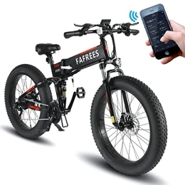 Fafrees Bicicleta de montaña eléctrica plegables Fafrees FF91 Electric Bike Bicicleta de montaña eléctrica plegable con batería extraíble de 10 Ah Negro