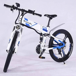 JUN Bicicleta Jun Bicicleta eléctrica, 26 Pulgadas de montaña Bicicleta eléctrica Plegable de la batería de Litio de aleación de Aluminio de Bici eléctrica