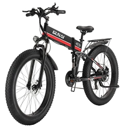 KELKART Bicicleta KELKART Fat Tire Bicicleta Eléctrica, Bicicleta de Montaña Eléctrica de 26" con Batería de Iones de Litio Extraíble de 48V 12.8Ah Y Sistema de Frenado Hidráulico Delantero Y Trasero