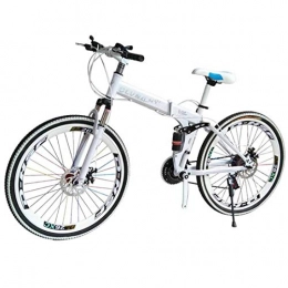 MYMGG Bicicleta MYMGG Bicicletas De Montaa Velocidad 21 (24 Velocidades, 27 Velocidades) Bicicleta De Carretera Bicicleta De Carretera Bicicleta Doble Freno De Disco, White, 24speed