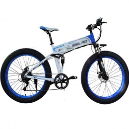 PHASFBJ Bicicleta Eléctrica Plegable, Bicis Electrica Fat Tire 26''4.0 Ebike Bicicleta de Montaña 7 Velocidades con Freno de Disco Hidráulico para Adulta Mujer Hombre,#1,48V10AH