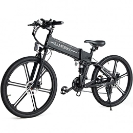 Fafrees Bicicleta de montaña eléctrica plegables SAMEBIKE Bicicletas Eléctricas Plegable de 26 Pulgadas, Bicicleta de Montaña Eléctrica para Adultos Motor sin Escobillas 500W, con Instrumento LCD Central con Función USB, 21 Velocidades[EU Stock