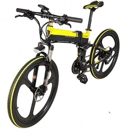 Tazzaka Bicicleta de montaña eléctrica plegables Tazzaka Bicicleta Eléctrica Plegable Ciclomotor 26 Pulgadas 400W 30km / h Bici Ciudad / Montaña / Todo Terreno de Aluminio Bateria Litio Extraíble Freno de Disco Hidráulico Display LCD 3 Modos [EU Stock