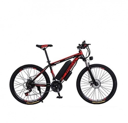 AISHFP Bicicletas de montaña eléctrica Bicicleta de montaña eléctrica para Adultos de 26 Pulgadas, batería de Litio de 36 V y 10, 4 Ah, con Bloqueo de Coche / Guardabarros / Bolsa / Linterna / inflador, A, 27 Speed