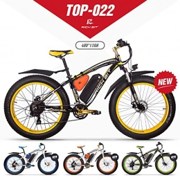 RICH BIT Bicicletas de montaña eléctrica eBike_RICHBIT RLH-022, E-Bike, 1000 W, 48 V, 17 AH (Amarillo)