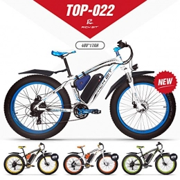 RICH BIT Bicicletas de montaña eléctrica eBike_RICHBIT RLH-022, E-Bike, 1000 W, 48 V, 17 AH (Azul)