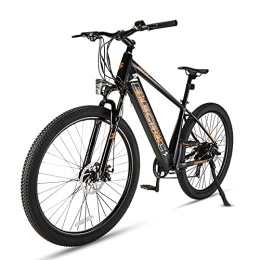 Fafrees Bicicleta Fafrees Bicicleta de Asistencia Eléctrica de 27, 5 Pulgadas, Bicicleta de Montaña para Ciudad con Motor de 250 W 36 V 10 Ah, Horquilla de Suspensión de Bloqueo Frontal (Naranja)