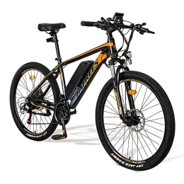 Fafrees Bicicleta Fafrees Hailong-One - Bicicleta de montaña eléctrica para Adultos, 26 Pulgadas, con batería extraíble de 36 V / 10 Ah, Cambio de Bicicleta eléctrica Shimano de 21 velocidades, (Negro)