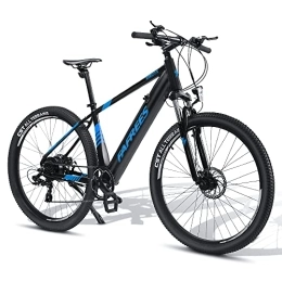 Fafrees Bicicleta Fafrees Oficial Bici Electrica, 27.5 * 2.35" Bicicleta Electrica Montaña Adulto, 250W / 36V 10Ah Bicycle Electric 100KM Asistencia de Pedal, Shimano 7 Velocidades, 21.7KG Ebike, KRE27.5 Azul