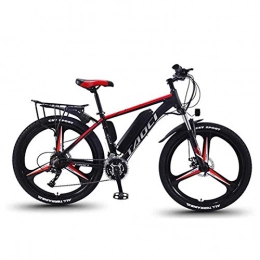 KT Mall Bicicleta KT Mall 26 En Bicicletas eléctricas para Adult 36V 350W batería de Litio extraíble de aleación de Aluminio de la montaña E-Bici con Liquid Crystal Display LCD, Rojo, 10Ah 65KM