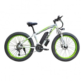 KT Mall Bicicleta KT Mall Bicicleta eléctrica de aleación de Aluminio de la batería de Litio de la Playa de Motos de Nieve Rueda Grande Fat Tire ciclomotor cercanías de Ejercicio físico, Verde