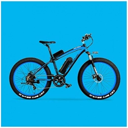 MERRYHE Bicicletas de montaña eléctrica MERRYHE Bicicleta elctrica Plegable Potencia para Adultos Bicicleta elctrica de montaña Batera de Litio de 26 Pulgadas Bicicleta de Carretera Plegable, Blue-48V10ah