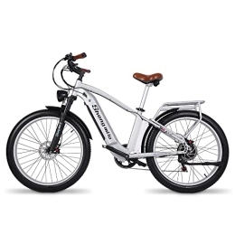 Shengmilo Bicicleta Shengmilo Bicicleta eléctrica, Retro MX04 Bicicletas eléctricas para adultos, Fat Tire E-bike con 3 modos de conducción fáciles de montar, batería extraíble de 48V 15Ah, BAFANG Motor