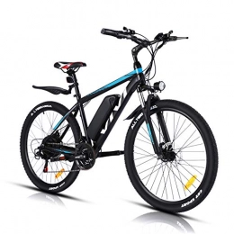 Vivi Bicicleta VIVI Bicicleta Eléctrica 26'' E-Bike, 350W Bicicleta Eléctrica de Montaña, Bici Electrica para Adulto, Bicicleta Eléctrica con 36V 10.4Ah Batería de Litio extraíble, Shimano 21vel (Azul)