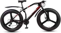 Abrahmliy Bicicleta Abrahmliy Hombres Adultos Fat Tire Bicicleta de montaña Bionic Horquilla Delantera Playa Motos de Nieve Doble Disco Freno Cruiser Bicicleta 26 Pulgadas Ruedas-B_21 Velocidad