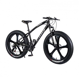 Abrahmliy Bicicletas de montaña Fat Tires Bicicleta de montaña 26 × 4.0 pulgadas fat tire MTB bicicleta Marco de acero de alto carbono hombres mujeres hardtail bicicleta de montaña horquilla delantera amortiguadora y doble freno de disco