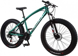 Bike Bicicletas de montaña Fat Tires BIKE Bicicleta de Montaa, Fat Bicycles - 26 Pulgadas, Frenos de Disco Doble, Neumticos Anchos, Asientos Ajustables Green-27Speed, Verde, 27 Velocidad