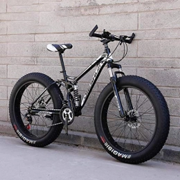 HCMNME Bicicleta HCMNME Bicicleta Duradera Adulto Fat Tire Bicicletas de montaña, la Playa de Moto de Nieve, Bicicletas de Doble Freno de Disco de Crucero, de Peso Ligero de Alta de Acero al Carbono Bastidor