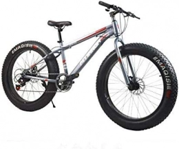 Leifeng Tower Bicicleta Ligero, Fat Tire bicicletas de montaña for Tall hombres y mujeres, marco de 17 pulgadas de alta de acero al carbono, de 7 velocidades, 26-pulgadas, llantas y 4, 0 pulgadas de ancho neumáticos Liquidaci
