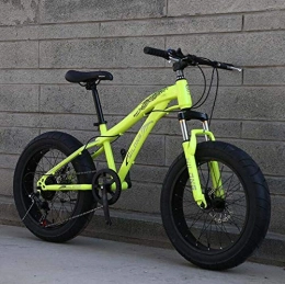 LUO Bicicleta LUO Bicicleta, bicicleta Fat Tire, bicicleta de montaña para adultos y adolescentes con frenos de disco y horquilla de suspensión de resorte, marco de acero de alto carbono, D, 20 pulgadas, 27 veloci