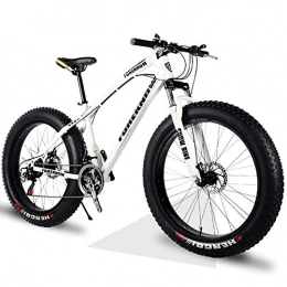 QIMENG Bicicletas de montaña Fat Tires QIMENG Bicicleta Montaa 26" Cuadro De Acero De Alto Carbono Bicicletas De Montaa Rgidas Todo Terreno Cambio 7 / 21 / 24 / 27 Velocidades Freno De Disco De Acero Adecuado para 168-220 Cm, A, 27 Speed