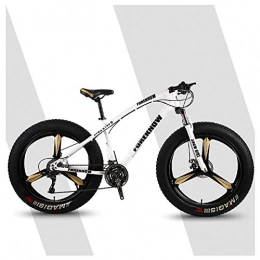 QIMENG Bicicletas de montaña Fat Tires QIMENG Bicicleta Montaa 26" Cuadro De Acero De Alto Carbono Bicicletas De Montaa Rgidas Todo Terreno Cambio 7 / 21 / 24 / 27 Velocidades Freno De Disco De Acero Adecuado para 168-220 Cm, H, 21 Speed