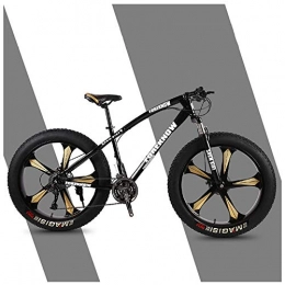 QIMENG Bicicletas de montaña Fat Tires QIMENG Bicicleta Montaa 26" Cuadro De Acero De Alto Carbono Bicicletas De Montaa Rgidas Todo Terreno Cambio 7 / 21 / 24 / 27 Velocidades Freno De Disco De Acero Adecuado para 168-220 Cm, S, 7 Speed