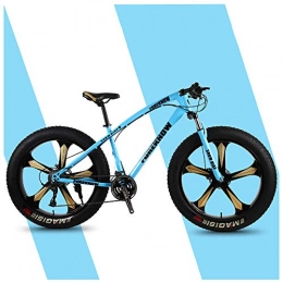 QIMENG Bicicletas de montaña Fat Tires QIMENG Bicicleta Montaña 26" Cuadro De Acero De Alto Carbono Bicicletas De Montaña Rígidas Todo Terreno Cambio 7 / 21 / 24 / 27 Velocidades Freno De Disco De Acero Adecuado para 168-220 Cm, T, 27 Speed