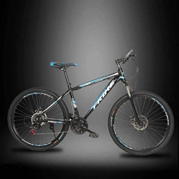 Abrahmliy Bicicletas de montaña Fat Tires Velocidad Variable para Adultos Bicicleta de montaña de 26 Pulgadas 21-24-27 velocidades Ruedas de Cuadro Ligero de aleación de Aluminio Absorción de Choque Doble Freno de Disco Velocidad de bi