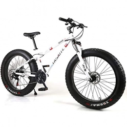 YOUSR Bicicleta YOUSR Mountainbikes Fat Bike Mountainbikes 21 / 24Geschwindigkeiten Unisex White 26 Inch 7 Speed