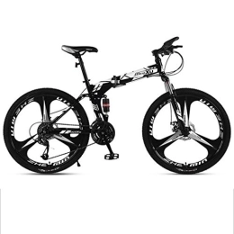 Dsrgwe Bicicleta Bicicleta de Montaña, De 26 pulgadas de bicicletas de montaña, bicicletas plegable de acero al carbono, Frame Suspensión completa y doble freno de disco, 21 velocidades, 24 velocidades, de 27 velocida