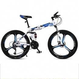 WGYDREAM Bicicleta Bicicleta Montaña MTB De 26 pulgadas de bicicletas de montaña, bicicletas plegable de acero al carbono, Frame Suspensión completa y doble freno de disco, 21 velocidades, 24 velocidades, de 27 velocida