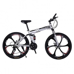 Dapang Bicicletas de montaña plegables Dapang Bicicleta de montaña de 26"- Cuadro de Aluminio de 17" con Frenos de Disco - Selección, 6, 24speed