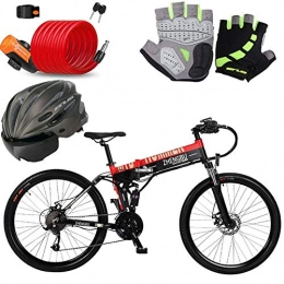 DLC Bicicletas de montaña plegables DLC Bicicleta Eléctrica de Nieve de 26 Pulgadas Mountain Mountain - Bicicleta Eléctrica de 240 W con Batería Extraíble de Iones de Litio de 48 V / 10 Ah para Adultos Velocidad de Cambio de 27 Velocid