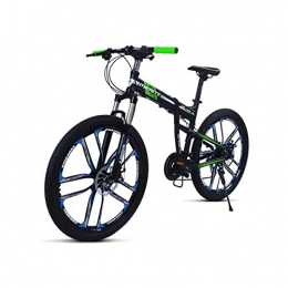 KOSGK Bicicleta KOSGK Mountain Bike BlackDeluxe Bicycles Blue Cuadro AleacióN Aluminio 17 ', Cambio Trasero 27 Velocidades Y Palanca Cambios Giratoria Micro-Cambio Fuerte, Verde