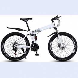 KT Mall Bicicletas de montaña plegables KT Mall Las Bicicletas montaña Fat Tire Hardtail 26 Pulgadas 27 velocidades Suspensin Doble Freno Disco Completo Antideslizante Tenedor Bicicletas Todo Terreno montaña Hombres y Mujeres Adultos