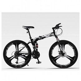 KXDLR Bicicleta KXDLR 21 Velocidades Frenos De Disco De Velocidad De Bicicletas De Montaña Male (Diámetro De Rueda: 26 Pulgadas) con Dual Suspensión, Negro