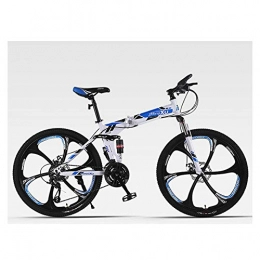 KXDLR Bicicleta KXDLR MTB Alta De Acero Al Carbono De 26 Pulgadas MTB 24 Velocidad Off-Road Velocidad Montaa De Adulto Hombres Y Mujeres De Bicicletas, Azul