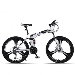 WZB Bicicleta WZB Bicicleta de 26"y 27 velocidades Plegable de Mountain Trail, Bicicleta de cercanas compacta, transmisin Shimano para Adultos, jvenes y nias, 5, 24Speed