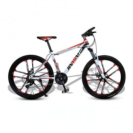 Yuxiaoo Bicicletas de montaña Bicicleta, bicicleta de montaña de choque, bicicleta de 24 / 26 pulgadas y 27 velocidades, para adultos y adolescentes, se adapta a varios terrenos, marco de acero con alto contenido de carbono /